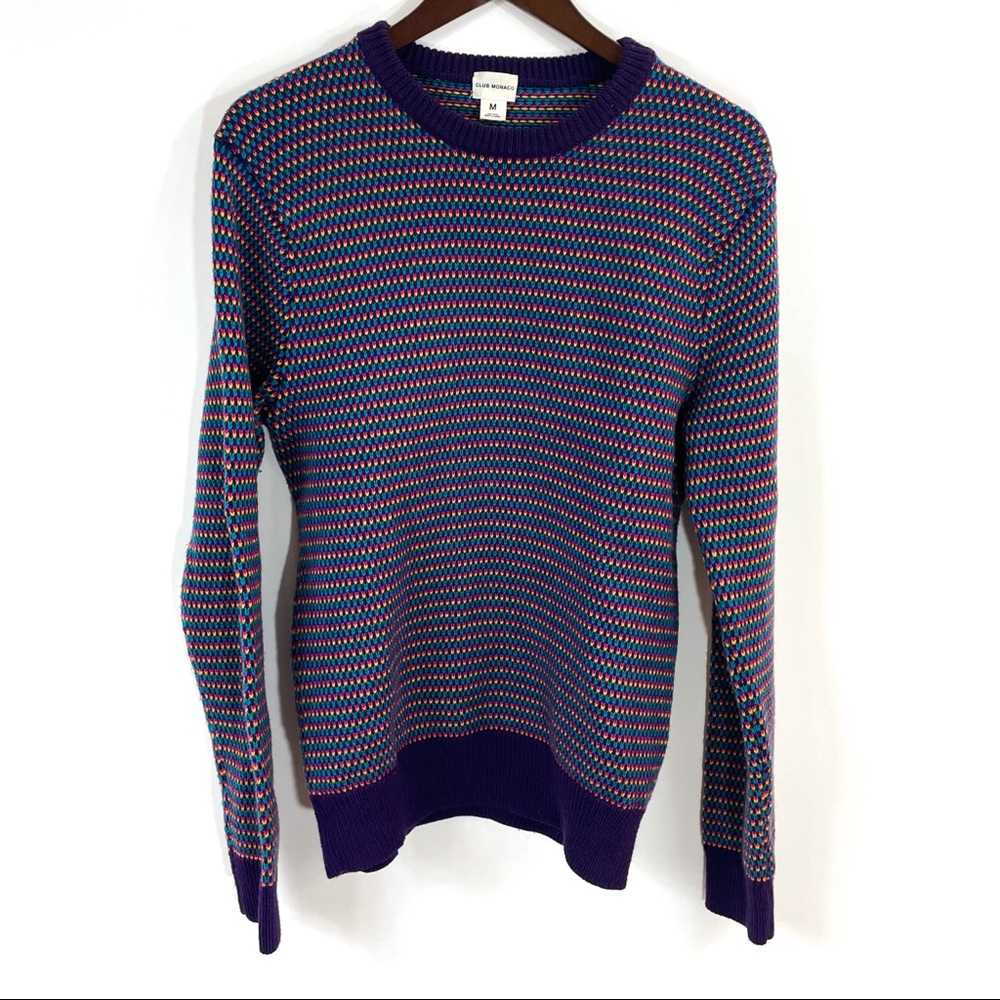 Club Monaco Colourful Knit Wool Sweater